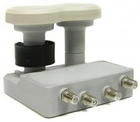 LNB Monoblock QUAD 4,3° 0,2dB, 40mm,