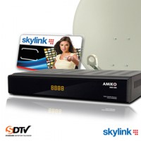 Satelitní set Amiko 550 [80FE TE, Skylink, Monoblok Inverto]