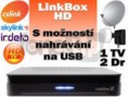 HDTV komplet LinkBox HD Mini pro 1 TV 2 družice